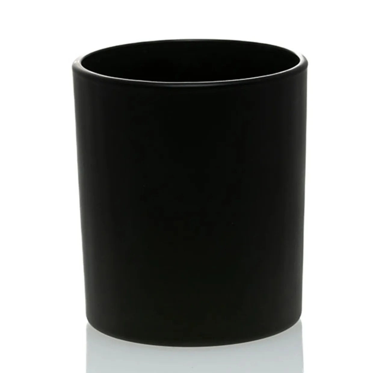 Jar Store Matte Colored Candle Jar - 14.5 Oz With Bamboo Lid | 12 Pack> Candle Jars With Lids | Cylinder Candle Jars