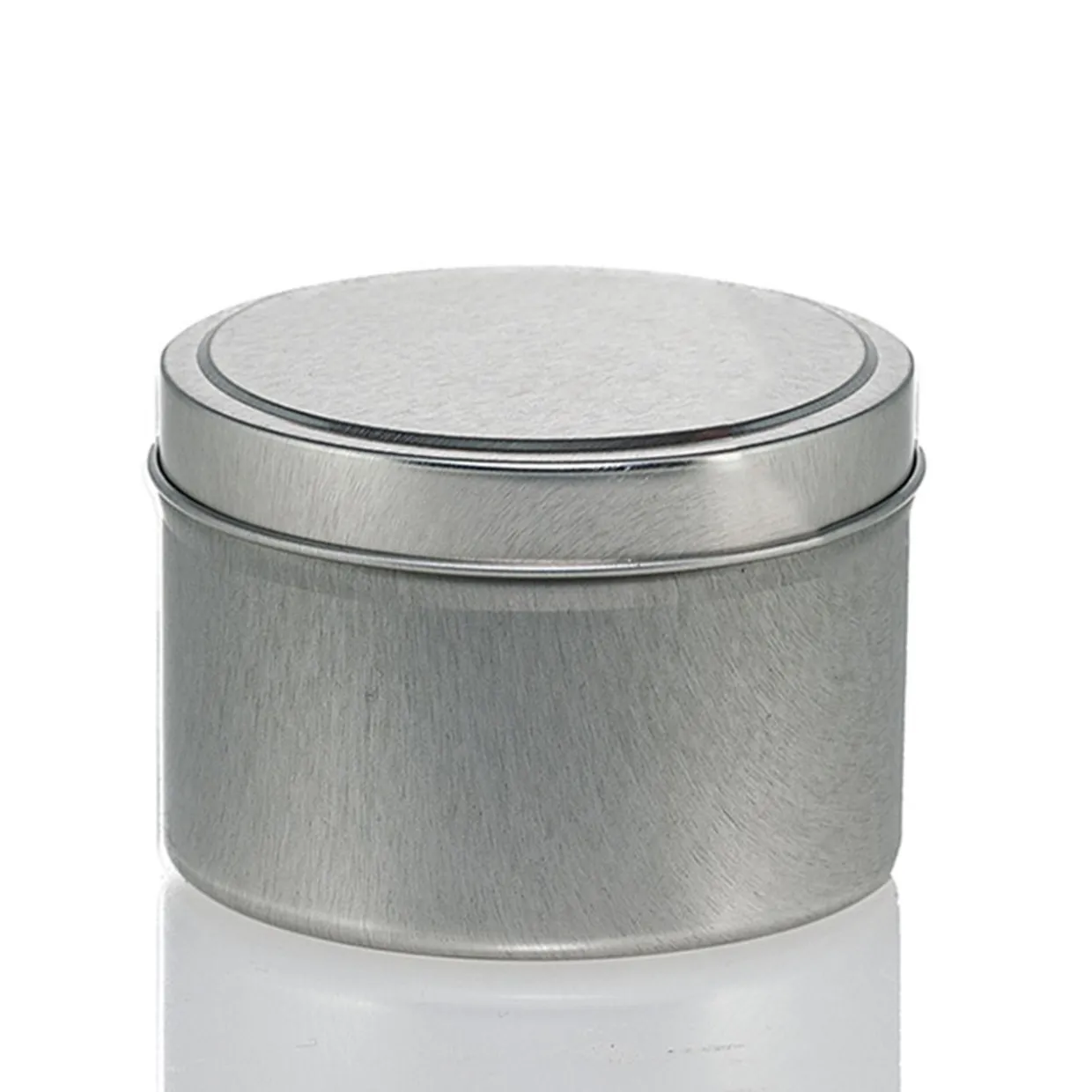 Jar Store 4 Oz Candle Tin With Feet | 12 Pack> Candle Jars With Lids | Candle Tins By Size